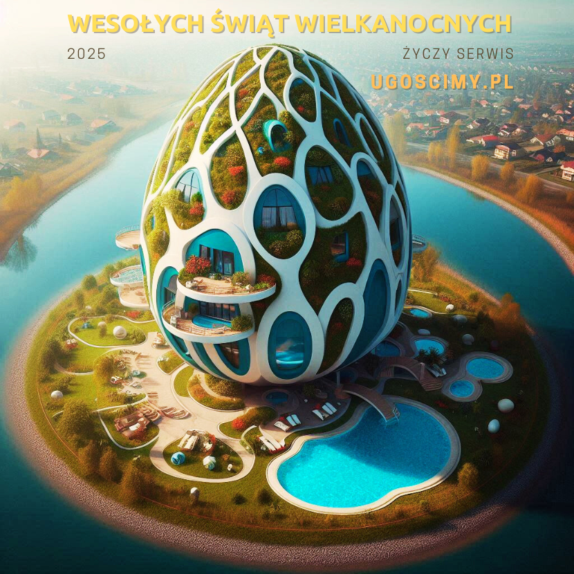 Wesołych Świąt Wielkanocnych 2025 życzy serwis UGOSCIMY.PL